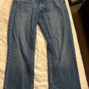 Aeropostale High Rise Baggy Jeans - Classic Blue